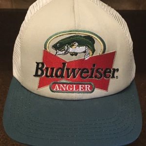 Budweiser Angler mesh SnapBack hat cap bass fish